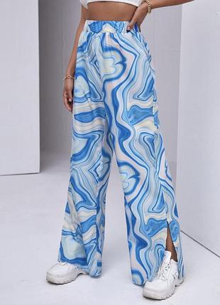 Яркие брюки клеш от shein