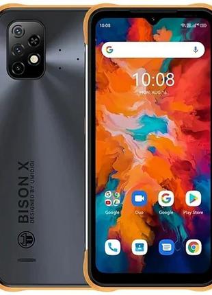 Смартфон umidigi bison x10 yellow 4\64gb 6150mah nfc helio p60