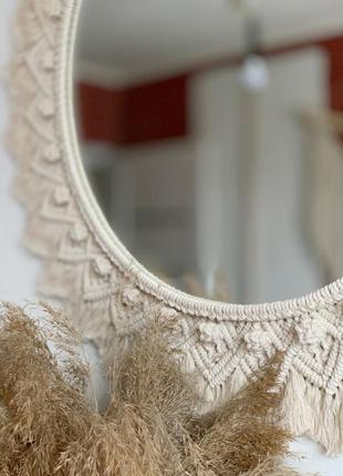 Макраме зеркало