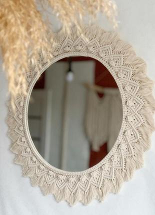 Макраме зеркало