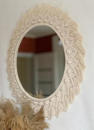 Макраме зеркало