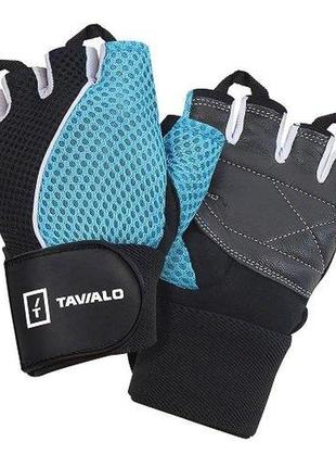 Спортивні рукавички tavialo black-blue s жіночі