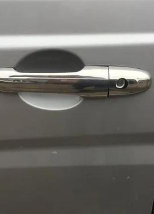 Накладка на ручку mercedes vito 639 (мерседес вито 639), 1 шт. нерж. carmos