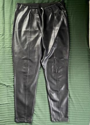 Reserved брюки кожаные леггинсы2 фото