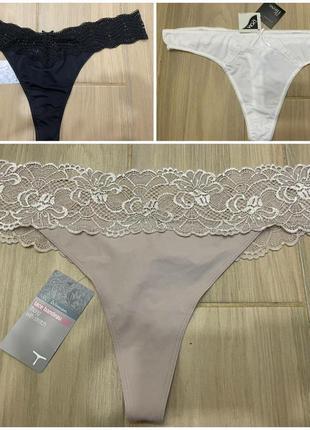 Акция 🎁 новые стильные трусики thong m&amp;s collection 

черные etam victoria ́s secret3 фото