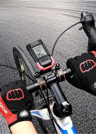 Фара передня для велосипеда велофара з сигналом та велокомп'ют...2 фото