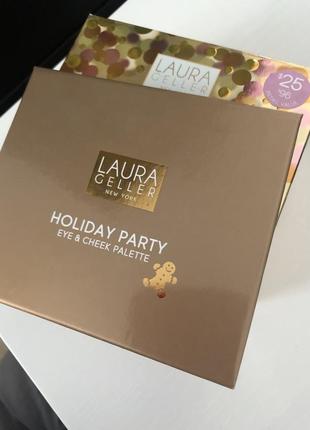 Палетка теней сша, тени laura geller, holiday party оригинал