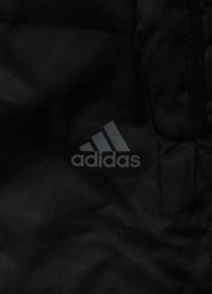 Фирменный пуховик чёрного цвета 80% утиный пух 20% перо adidas, оригинал, молниеносная отправка7 фото