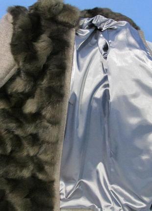 Шуба-пальто з соболя і кашеміру stefano5 фото