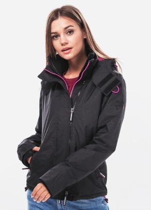 Женская демисезонная куртка на флисе superdry original windcheater, оригинал