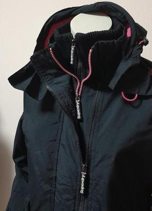 Женская демисезонная куртка на флисе superdry original windcheater, оригинал6 фото