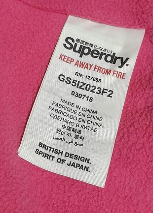 Женская демисезонная куртка на флисе superdry original windcheater, оригинал9 фото