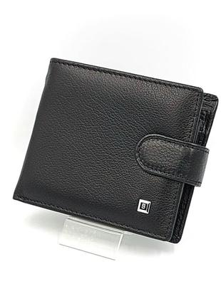 Гаманець чоловічий шкіряний на застібці чорний balisa 1301