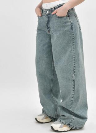 Трендовые джинсы с имитацией белья2 фото