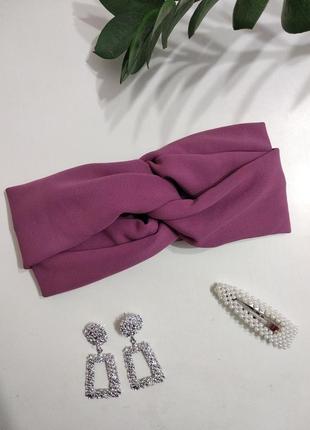 Стильна жіноча пов'язка на голову, чалма