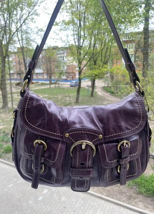 Вінтажна номерна шкіряна сумка coach legacy garcia leather hobo