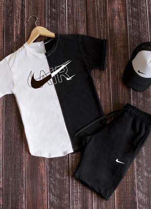 3в1 літній чоловічий спортивний костюм комплект nike air