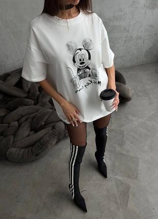 Стильная женская футболка с накатом6 фото