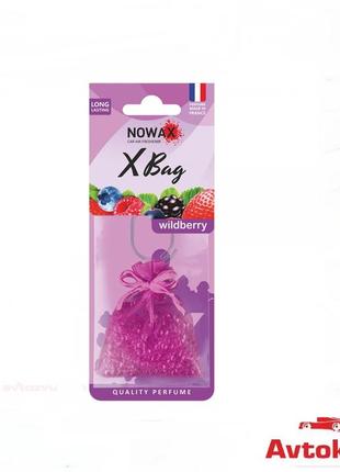 Ароматизатор мешочек запах подвесной в машину пахучка для авто nowax x bag - wildberry (nx07554)1 фото