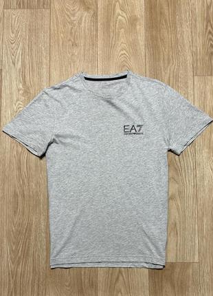 Ea7 emporio armani basic logo шикарная футболка на лето оригинал