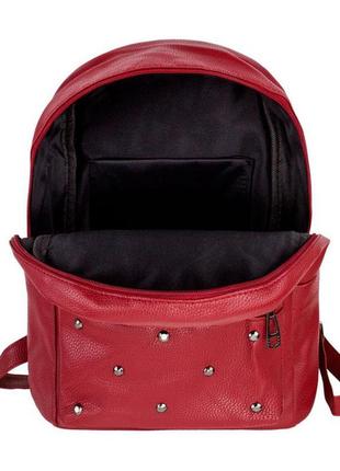 Рюкзак міський backpack rivets 30х23х12 см червоний (22472)4 фото