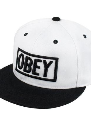 Бейсболка obey one sizе білий (23259)