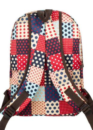 Рюкзак міський горошок polka-dot can vas 34х23х12 см різнобарв...3 фото