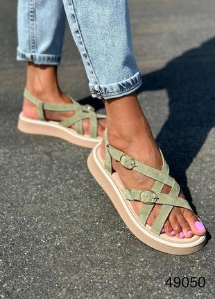 Натуральная кожа замша все размеры сандалии