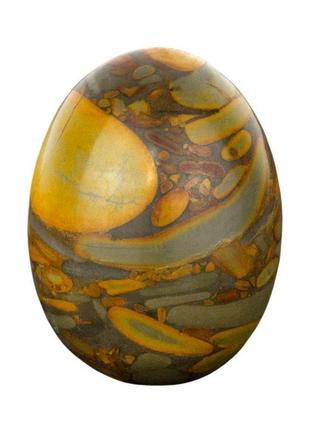 Фігурка яйце камінь №5 розмір 4,5х3,5х3,5 см коричневий (13097)