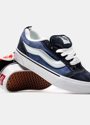 Vans knu-skool navy white (original box)