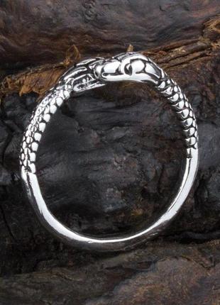 Кільце win змія регульований розмір 17-19.5 колір сталевий (25...3 фото