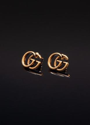 Сережки gucci бронза 029188