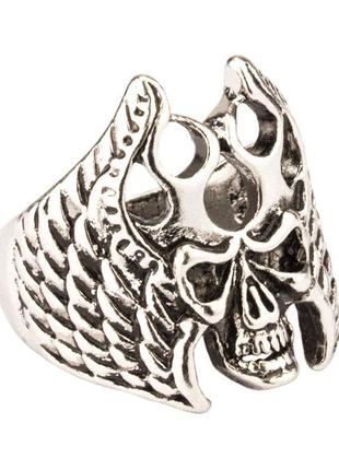 Перстень win тотемний череп розмір 19.5 колір сталевий (27084)