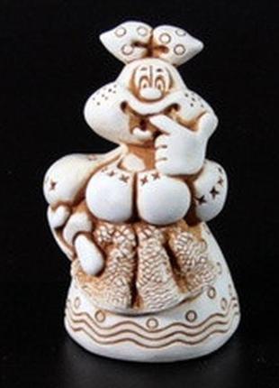 Статуетка козачка з качалкою netsuke charm гіпс 7х4,5х4 см (16...