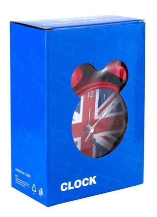 Годинник настільний з будильником моєн британський прапор тихи...5 фото