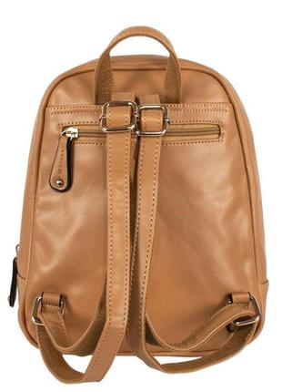 Рюкзак міський backpack peel-pat 25х22х8 см коричневий світлий...3 фото