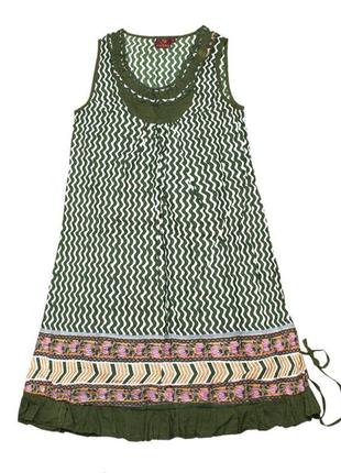 Сукня брахма карма розмір s біло-зелений (20795)