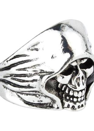 Кільце win перстень череп розмір 18,5 колір сталевий (26917)