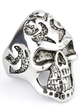 Кільце win перстень череп візерунок розмір 17,5 колір сталевий...