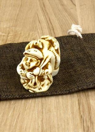 Статуетка дайкоку з щурами netsuke charm гіпс 4x2.9x2.2 см (00...