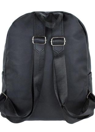 Рюкзак міський backpack zip 31х26х12,5 см, чорний з синім (22476)3 фото