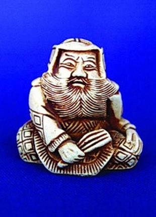 Статуетка нецке бисямонтэн netsuke гіпс 3.5x3.3x2.7 см натурал...