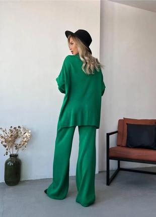 Костюм с брюками зеленого цвета 💚4 фото