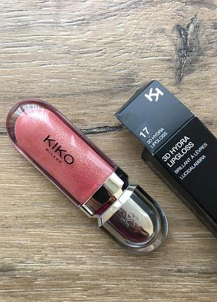 Kiko milano 3d hydra lipgloss пом'якшувальний блиск для губ 17
