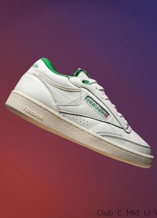 Кроссовки reebok club c mid ii vintage. оригинал. размер 43 - 27.5 см