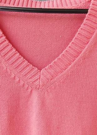 Msmobe (нидерланды) свитер джемпер пуловер кофта лонгслив кораллово-розовый хлопок, на наш 48.6 фото