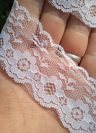 Мереживо ажурна ромашка 3,5 см, біле