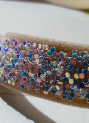 Тасьма з екошкіри, 9 мм, білий