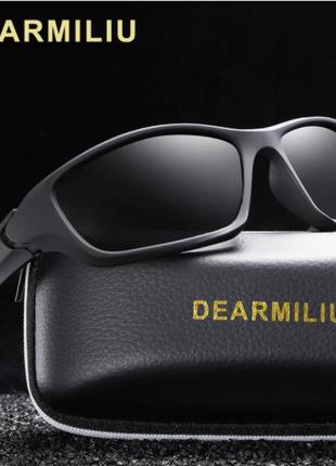 Поляризаційні окуляри dearmiliu,преміум якість,чорні, uv4007 фото