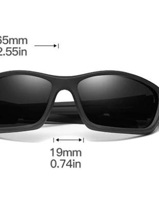 Поляризаційні окуляри dearmiliu,преміум якість,чорні, uv4009 фото
